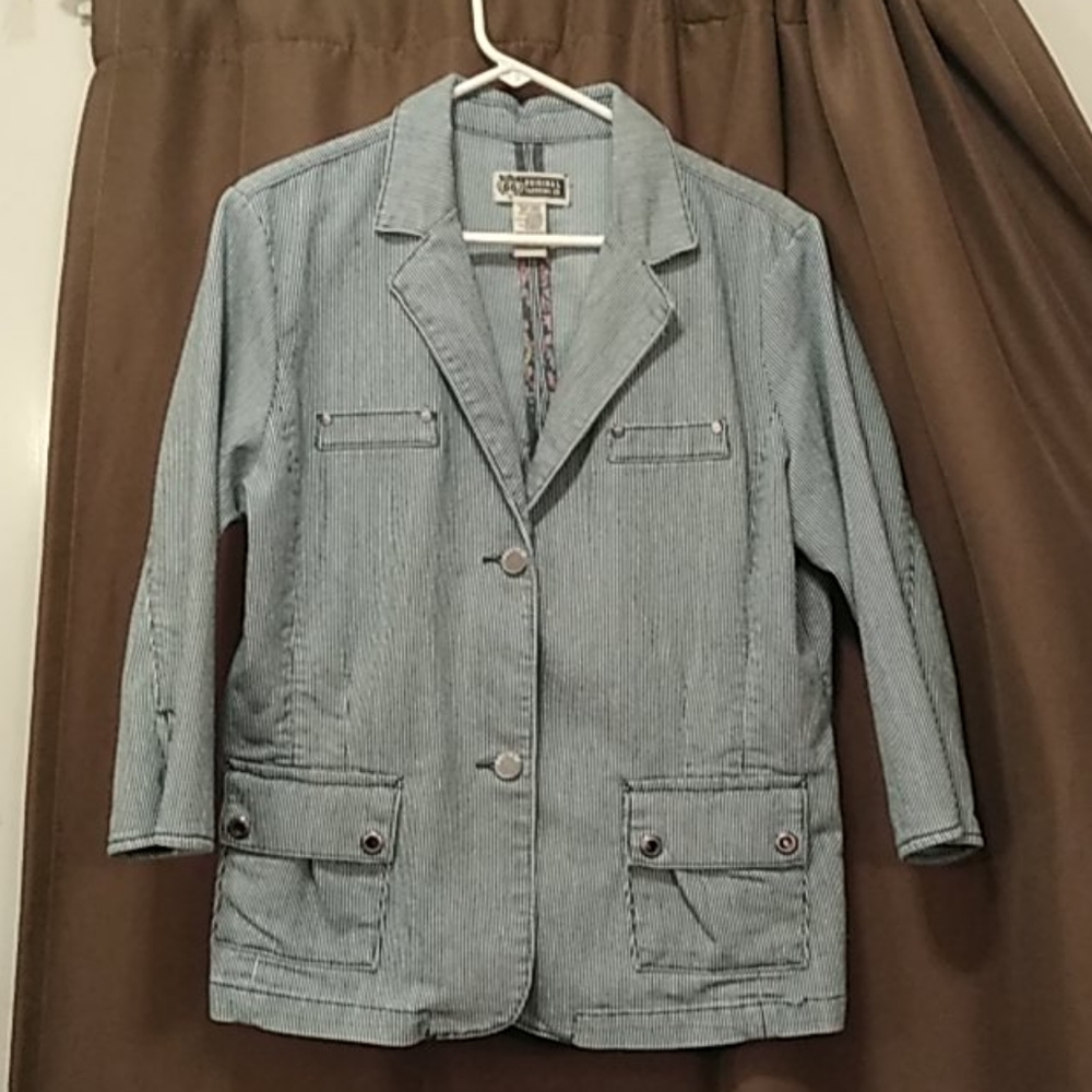 Route 66 Vintage Railroad Stripe Jacket XL